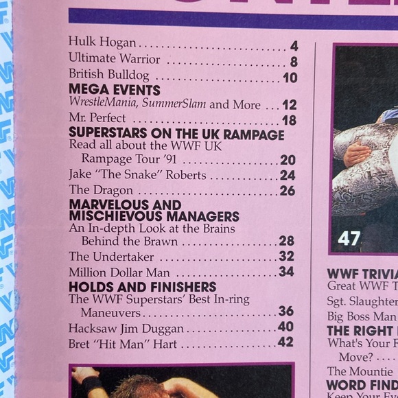 Vintage 1991 WWF Superstars of Wrestling Hard Cover Book Hulk Hogan Cover - Picture 5 of 11